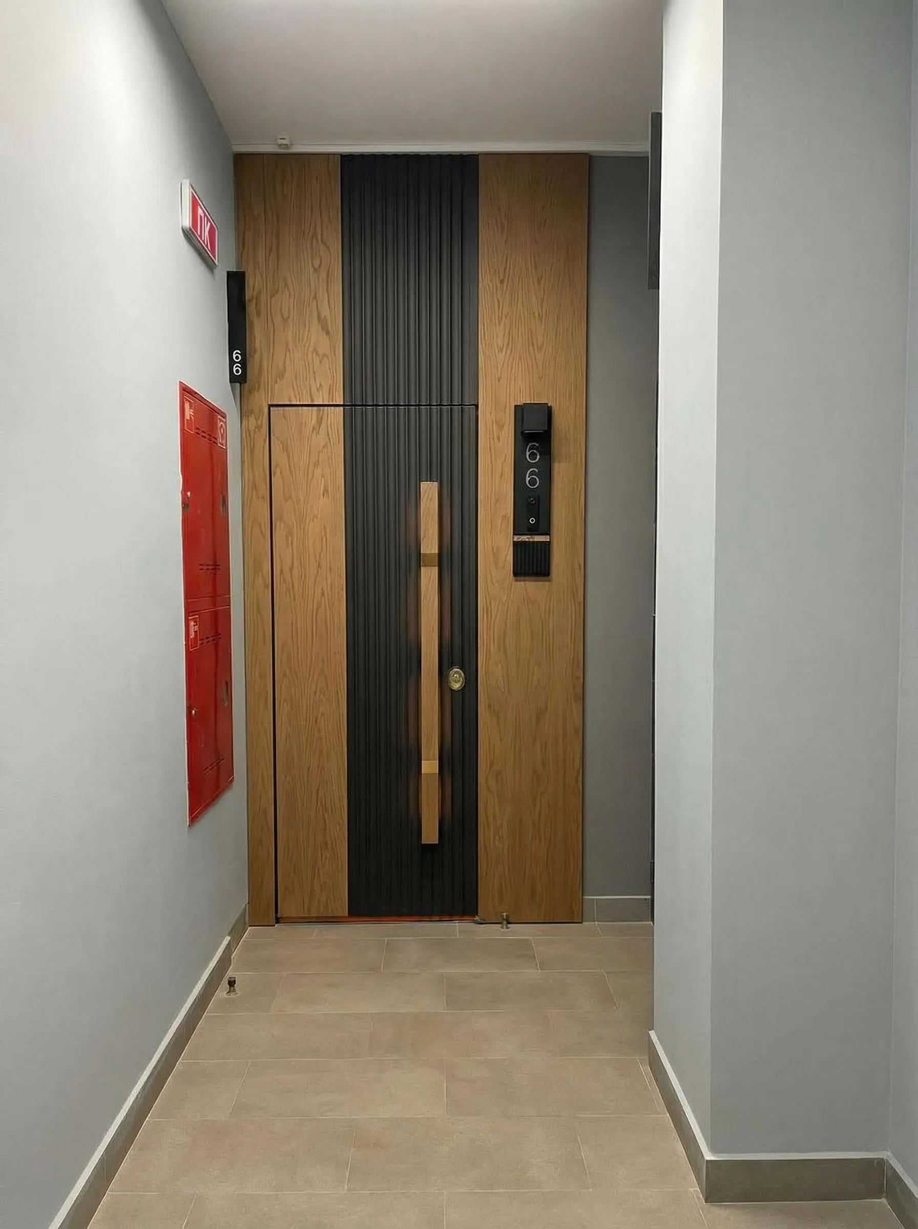 Премиальная входная дверь в квартиру в современном стиле