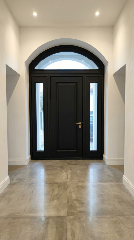 Входная дверь с аркой